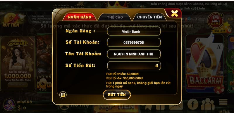 Trang chủ 12 Thanh toán nạp rút tại nền tảng siêu tốc
